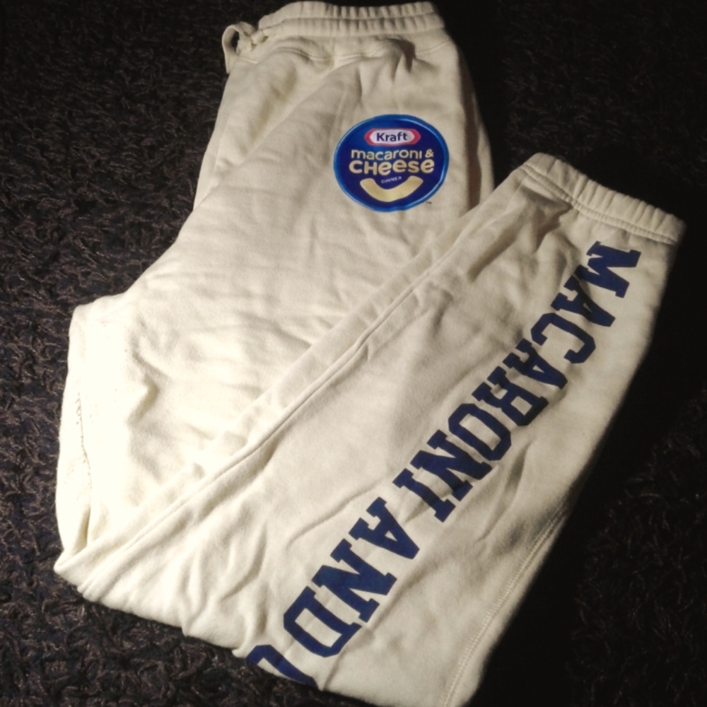 Macaroni and Cheese Sweatpants (large)